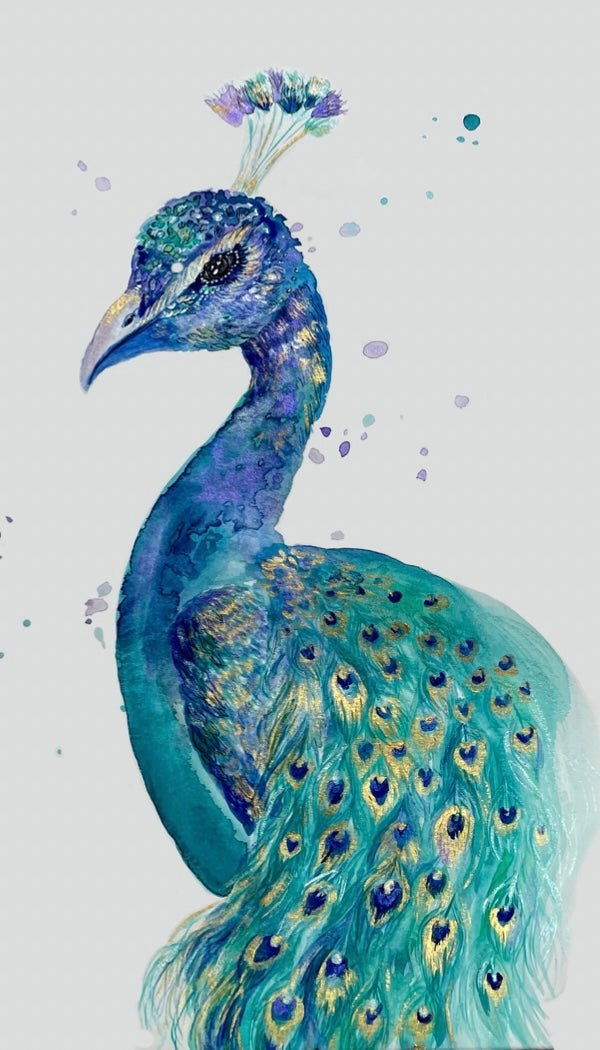 “Emerald Peacock” Print