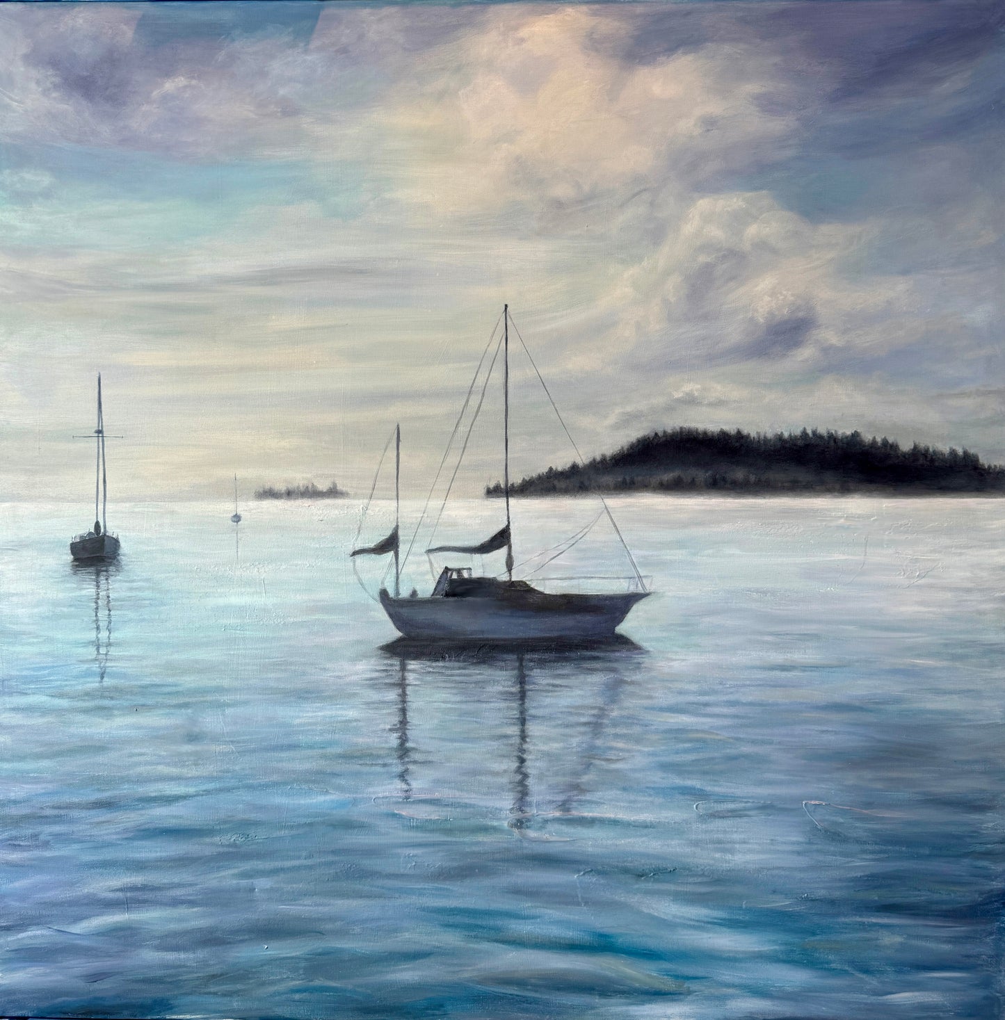 “Misty Sails” original painting