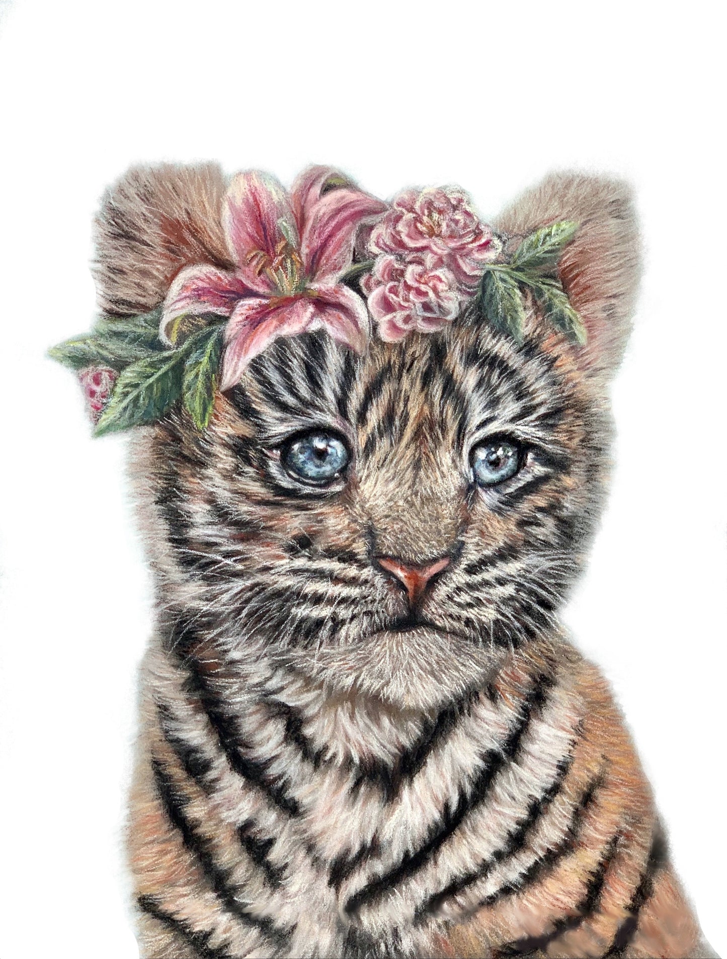 “Tiger Lily” white background print